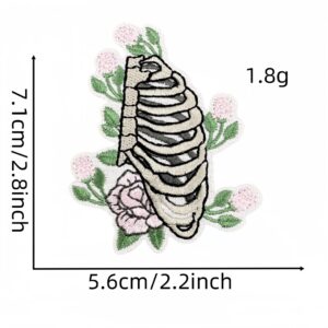 Black skull cloth patch 17#