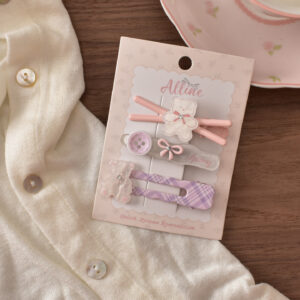 1#1#pink cross bear-3 piece set