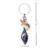 oly-958a2805c56c8488b5ff03eb900a40e5 Wholesale Beach Seashell Starfish Design Blue Resin Keychain Bag Charm Car Key Accessory Gift