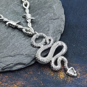 oly-958ac4c5b71e06f10d343fdda16d5f4e Wholesale Gothic Serpent Snake Necklace for Men Women Trendy Fashion Accessory Gift