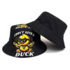 Wholesale Creative Cartoon Duck Printed Bucket Hat for Outdoor Sun Protection