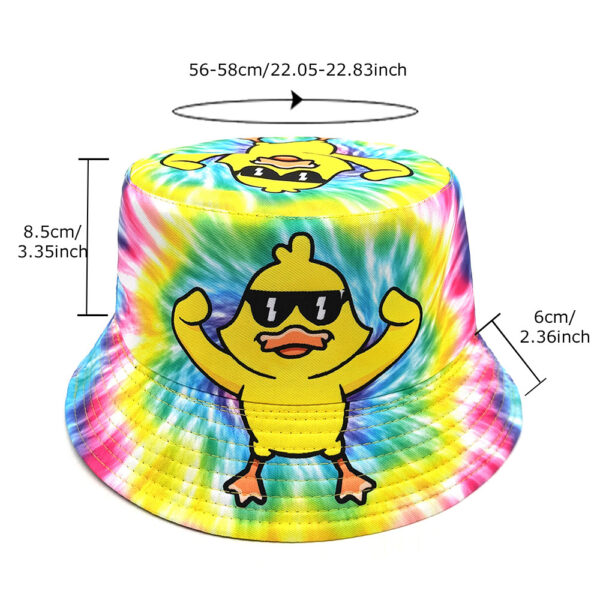 oly-95ccb5cf38fe9e44d3e4afd91aa2be33 Wholesale Trendy Little Yellow Duck Print Bucket Hat Sun Protection Outdoor Fashion Accessory