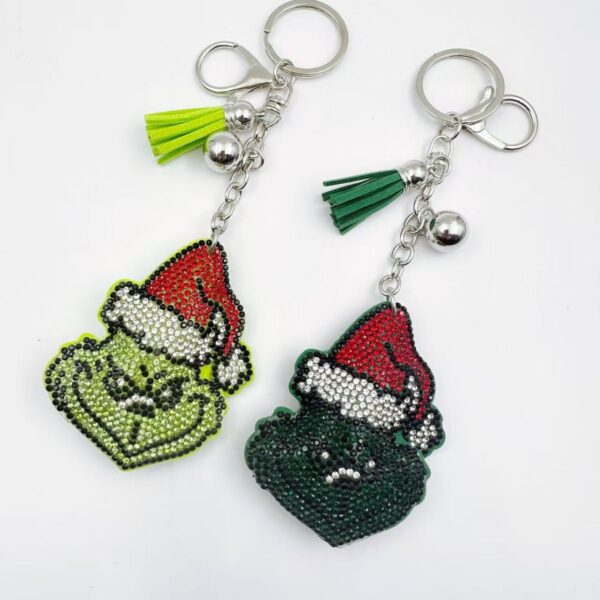 oly-95d034c24084be39f7971549ac0d1cce Wholesale Christmas Theme Rhinestone Keychain Zinc Alloy Decorative Accessory for Gift Boutique OLY Exclusive