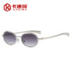 oly-95dde0e722f91b59a0d7ff27a34ca77f Wholesale Vintage Punk Oval Metal Sunglasses Gold Frame Gray Lens UV400 Trendy Fashion Accessory