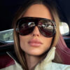 Wholesale Fashion Large Frame Sunglasses with Ring Design UV400 Protection for Driving Party