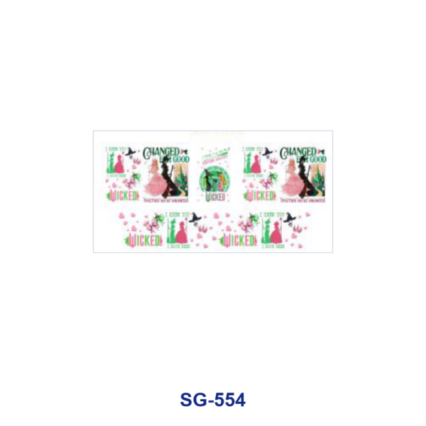 Wholesale 8pcs Lovely Little Witch 3oz Cup Stickers Wrap OLY Exclusive
