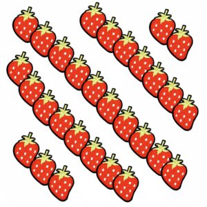 Wholesale Cute Cartoon Strawberry Embroidered Patch Decorative Accent for Clothing Resale