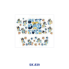 Wholesale 8pcs Cute Anthropomorphic Animal Fantasy Character Birthday Text Botanical Decor Mini Cup Keychain Sticker OLY Exclusive