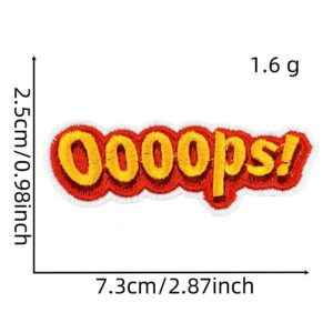 English text cloth sticker 8#