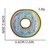 oly-9618a8c51ff45c1bedfaea9711502826 Wholesale Polyester Thread Colorful Donut Iron-On Embroidery Patches for Sweaters