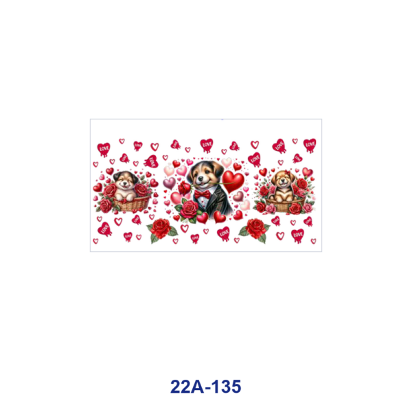 oly-966013ecede182633fec030320bcd3eb Wholesale 5pcs Valentine Puppy Farm Calf Garden Sprite Red Rose Heart Bow Hot Air Balloon Mixed Print 16oz Cup UV DTF Wraps