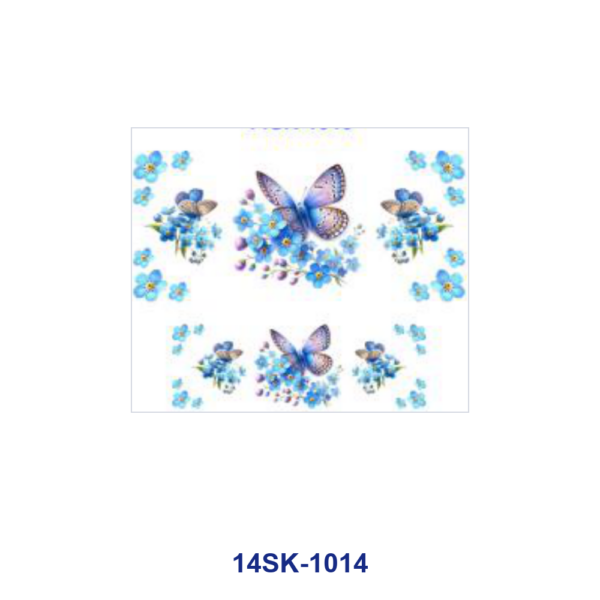 Wholesale 2/4/8pcs Watercolor Butterfly Floral Print Mini Cup Keychain Sticker