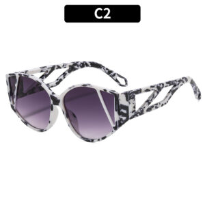 C2-White Floral Pattern with Double Grey Flakes