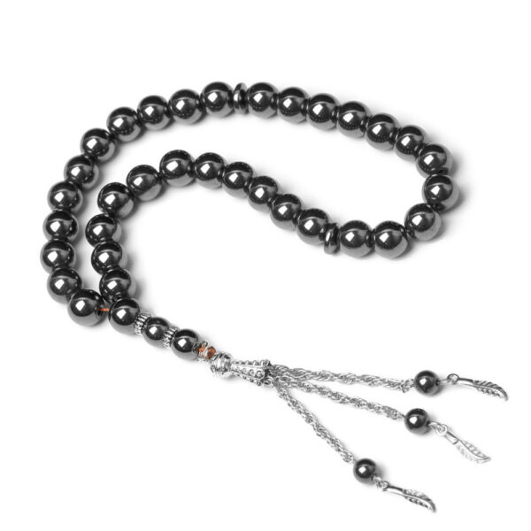 oly-966244aada453e14a3e33e0c8f3a59f5 Wholesale Black Stone Prayer Beads Bracelet Handmade Middle Eastern Style Jewelry Accessory for Everyday Wear