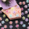 oly-96a48206b7c00a93aa5c511525bb663f Wholesale Acrylic Flower Beads for DIY Jewelry Making - Transparent Inner Color Beads, Fashion Accessory