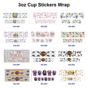 oly-96ac5caca3eac0605d15c1aa190984ea Wholesale 8pcs Goth Halloween Pattern 3oz Cup Stickers Wrap OLY Exclusive