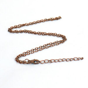 Ancient red copper chain 47 5cm