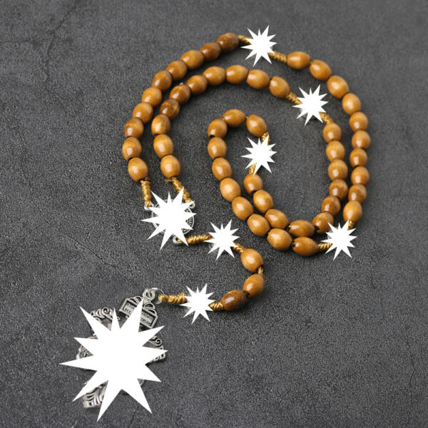 oly-96f2997c9b21bedc878a3a0548231d60 Wholesale Cross Rosary Wood Bead Necklace Pendant Fashion Jewelry Accessory for Gift Boutique Resale