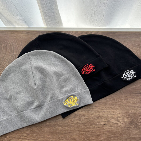 oly-9712a26edaaf6c127d41eb40bedf2cd8 Wholesale Hip Hop Style Retro Embroidered Knit Beanie Gray Yellow Letter Outdoor Sports Hat Fashion Accessory Gift
