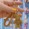 Wholesale Rhinestone Bear Keychain Car Key Accessory Trendy Gift for Couples