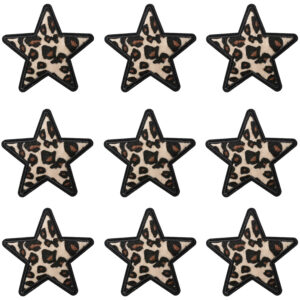 C4ax-122-yt set of 9 five-pointed stars