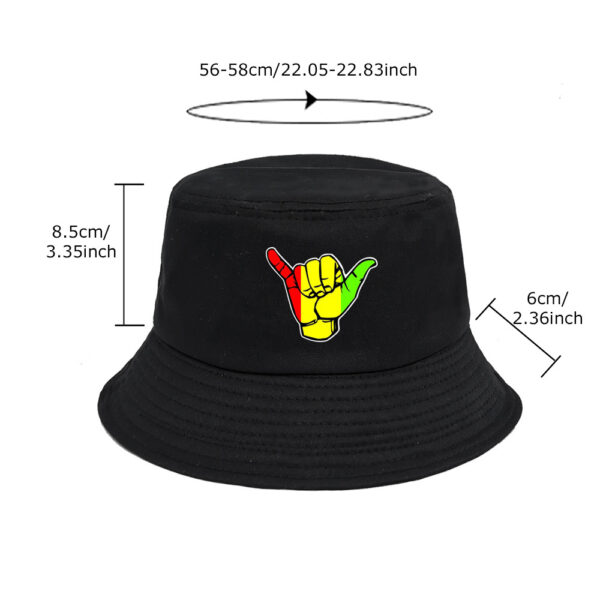 oly-972ce69a0a9430bb9cc84cdc8da64e60 Wholesale Chic Fingerprint Print Fisherman Hat Unisex for Outdoor Travel Sun Protection