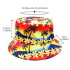 Wholesale Trendy Reversible Fisherman Hat Coconut Tree Print Sun Protection Fashion Accessory Beach Vacation