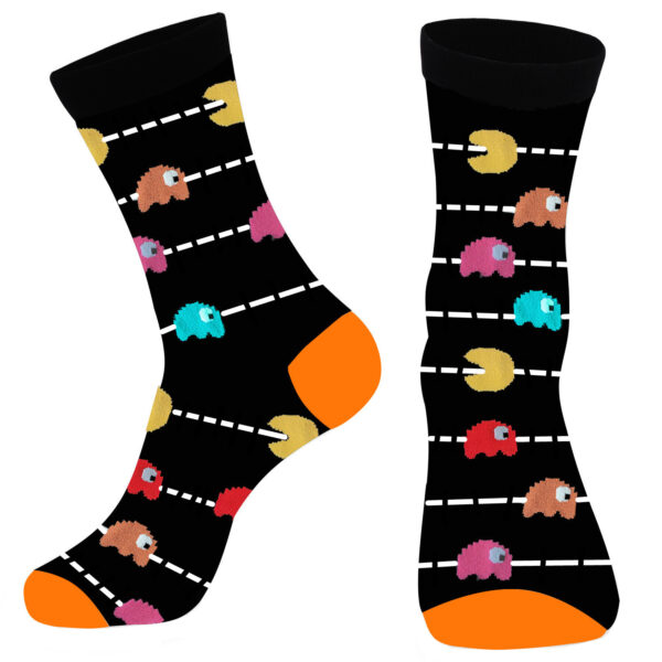 Wholesale Chic Geometric Pattern Mid-Calf Socks Cotton Unisex for Game Lovers Everyday Wear