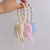 oly-978547fa52b421c6998f82d5c093ac07 Wholesale Lace Heart Silicone Phone Wrist Strap Keychain Sweet Candy Color Fashion Accessory for Girls