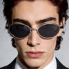 oly-979563337d269e0078c2fc18c6069c6a Wholesale Trendy Oval Retro Sunglasses Gold Frame Gray Lens UV400 Sun Protection for Summer