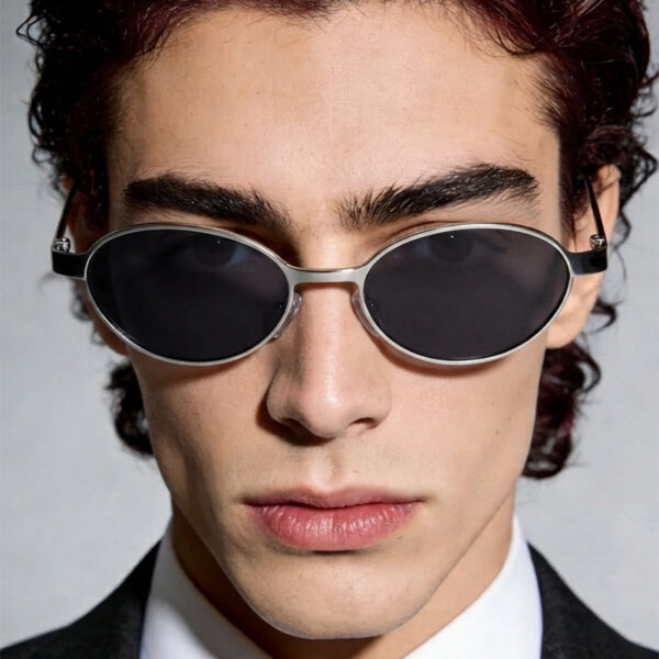 oly-979563337d269e0078c2fc18c6069c6a Wholesale Trendy Oval Retro Sunglasses Gold Frame Gray Lens UV400 Sun Protection for Summer