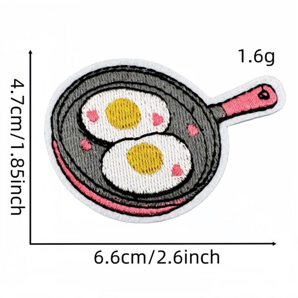 Wholesale Chic Food Embroidery Patches Cute Cartoon Design DIY Fashion Accessory for Bags