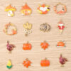 Wholesale Thanksgiving Fall DIY Keychain Pendant Zinc Alloy Pumpkin Design Bag Charm