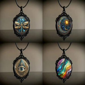 oly-97adc7349326f350819863ff0aed3d09 Wholesale Zinc Alloy Halloween Necklace Pendant Vintage Witch Life Tree Design Jewelry Accessory