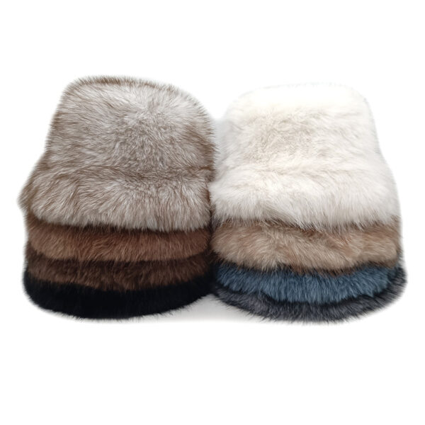 Wholesale Women's Japanese Retro Plush Bucket Hat Light Chic Winter Accessory Boutique Resale