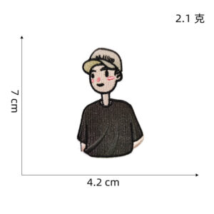 Self-adhesive boy cloth stickers 8#* self-adhesive cloth stickers