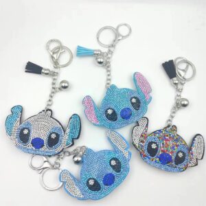 oly-97e8a67ca0ef86fcca8280ce9f6b76f1 Wholesale Cute Cartoon Keychain, Zinc Alloy Rhinestone Detail, Lake Blue, Bag Charm Gift for Weddings OLY Exclusive