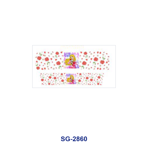 Wholesale 8pcs Dreamy Fairy Tale Girl Floral Print 3oz Cup Stickers Wrap OLY Exclusive