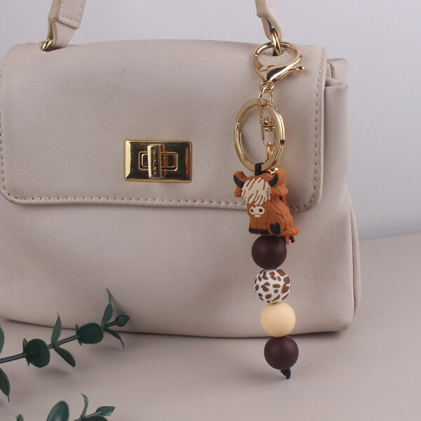 oly-9804a194ba7c0019ae9fda456261032d Wholesale Green Silicone Yak Tassel Keychain Fashion Accessory Gift for Party