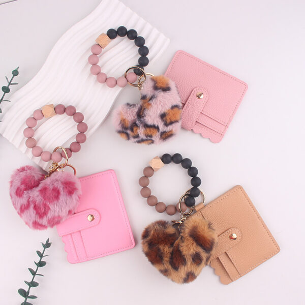oly-9806056bef72a2ca584c387a7a7dc84b Wholesale DIY Heart Silicone Beaded Keychain Bag Charm Decorative Fashion Accessory