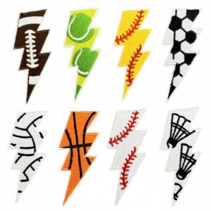 oly-980c1c2ae40d17796de835a57e56ba33 Wholesale Trendy Lightning Sports Embroidery Patches Fashion Accessory for Headwear Bags