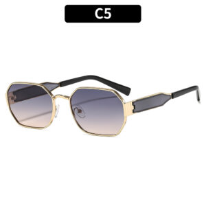 C5-black gold frame blue and yellow film
