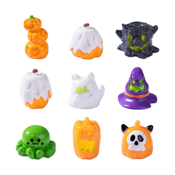 Wholesale Resin Halloween Pumpkin Ghost Figurines DIY Decorative Accent for Home Decor Party Favors