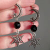 Wholesale Star Moon Sun Earrings Set Fashion Drop Dangle Earrings Retro Geometric Zinc Alloy Jewelry Accessory Boutique Resale