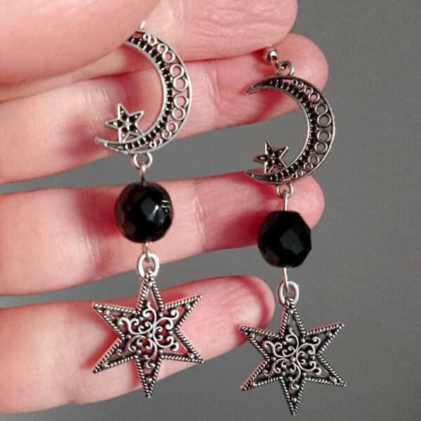 Wholesale Star Moon Sun Earrings Set Fashion Drop Dangle Earrings Retro Geometric Zinc Alloy Jewelry Accessory Boutique Resale