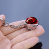 Wholesale Metal Electroplated Keychain Luminous Glass Ball Pendant Pastoral Style Bag Charm for Students