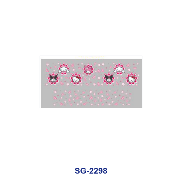 Wholesale 8pcs Mixed Floral Quote Cartoon Dessert Animal Print 3oz Cup Stickers Wrap OLY Exclusive
