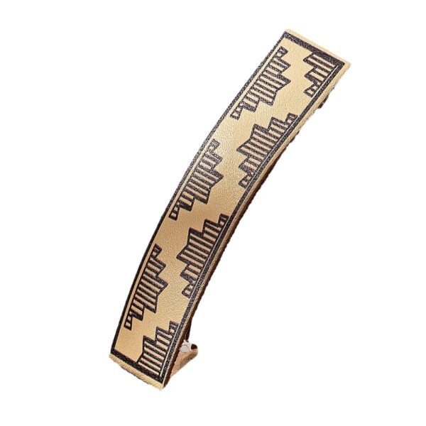 Wholesale Electroplated Alloy Western Print Hair Clip for Everyday Styling Jewelry Accessory