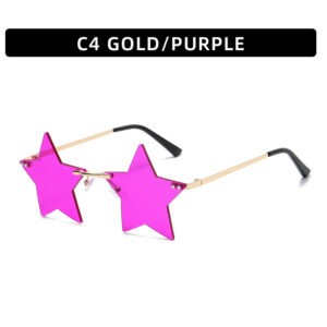 C4-gold frame purple piece