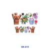 Wholesale 8pcs Fantasy Creature Rainbow Hand Drawn Figure Casual Text Decor Mini Cup Keychain Sticker OLY Exclusive
